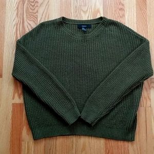 Green knit Forever 21 sweater